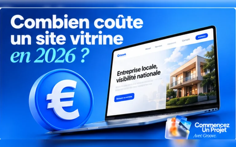 Prix d’un site vitrine en 2026 – guide Agence Groove